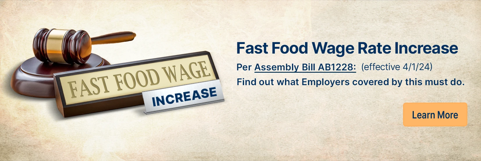 Fast Food Minimum Wage Increase