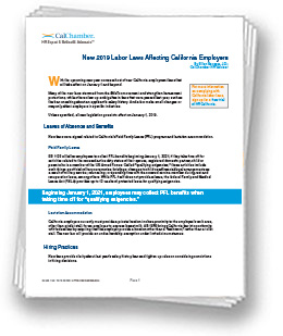 California Labor Law Chamber Of Commerce 2017 New Laws White Paper