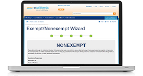Exempt/Nonexempt Wizard