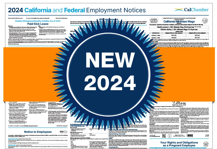 2024 California and Federal Labor Law Poster